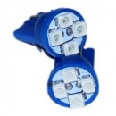 Лампа 24В W5w Безцокольная Габарит Диод 4Smd Blue